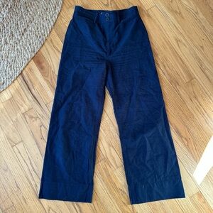 a piece apart navy trouser pants